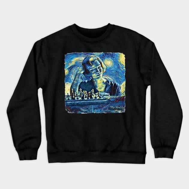 The Queen's Gambit Van Gogh Style Crewneck Sweatshirt by todos